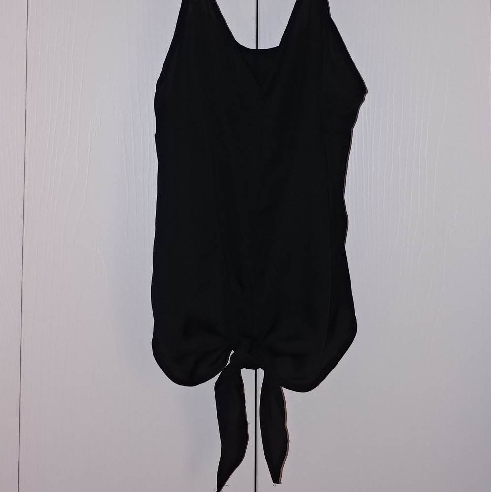 Black top with front Tie